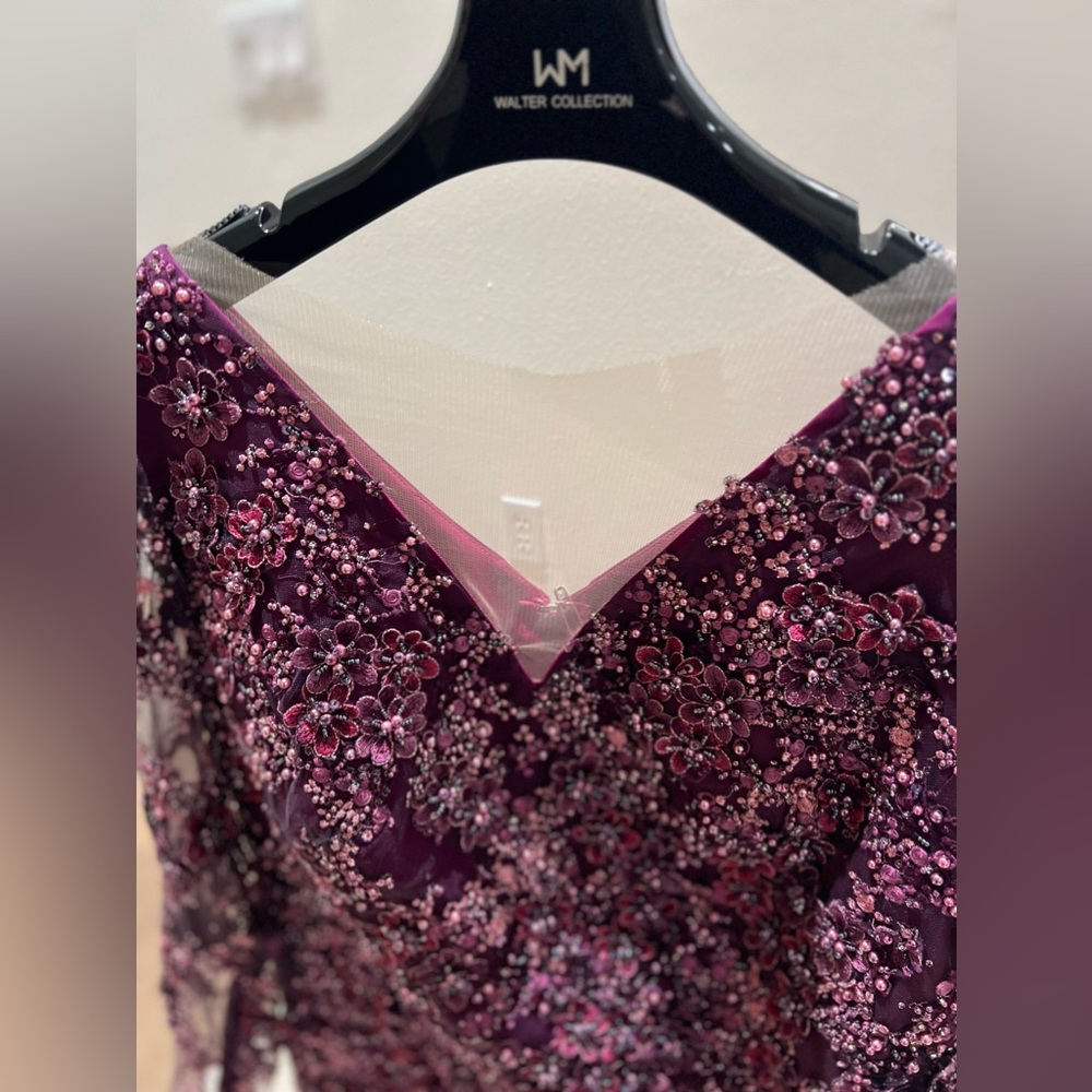 Walter Collection by Walter Mendez Custom Beaded Gown - Picture 4 of 17